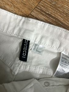 Wide Leg White Jeans