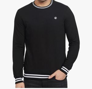 Stylish Black Crew Neck T-Shirt (S)