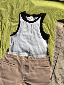 White Sleeveless Top