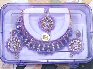 Elegant Gold Plated Necklace Set JewellerySet