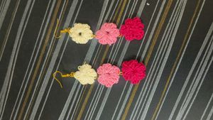 Combo Crochet Earrings + Trending Stylish Hair Bow