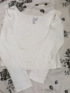White Long Sleeve Top