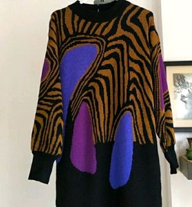 80s Vintage  Sweater Dress