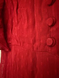 Ritu Kumar Red Ruffled Asymmetrical Dress