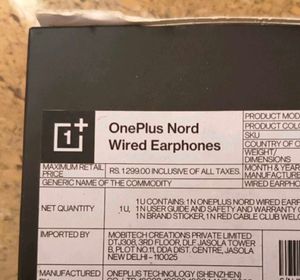 new original OnePlus Nord Wired Earphones