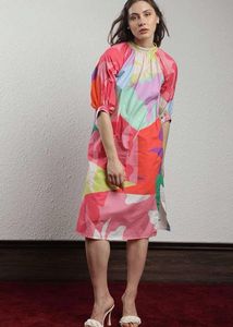 Rareism Round Neck Dress