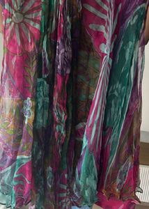 Floral  Print Off ShoulderDress