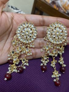 Kundan Pearl Earrings