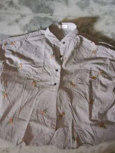 Embroidered Floral Shirt