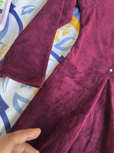 Cute Burgundy Dress