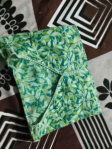 Green Floral Top