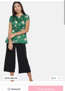 Green Floral Top