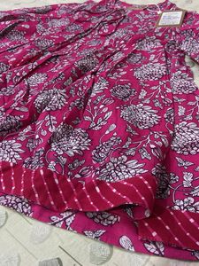 Floral Print Box Pleat Top
