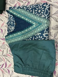 Turquoise Blue Pant Kurti
