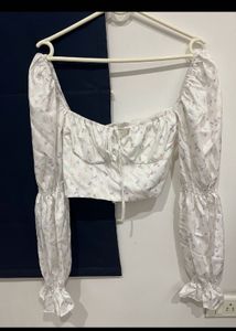 Balloon Sleeves Pretty Floral Top