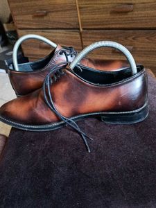 Genuine Leather Patina Wholecut Oxford Sho
