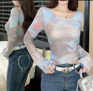 Tie-dye Long Sleeve Top