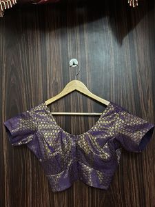 Purple & Gold Patterned Blouse