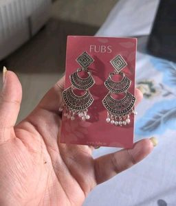 FUBS Silver Dangle Earrings