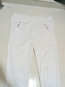 White Colour Pant