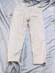 Beige Casual Pants