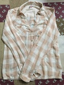 women checks shirt