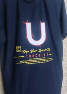 Navy Graphic Print Tee
