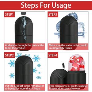2 PCS BLACK BEAUTY ICE ROLLER FOR FACE MASSAGER