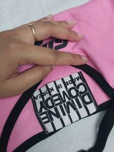 Black Pink Korean Top