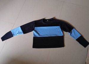 Vintage Color Block Long Sleeve Tee