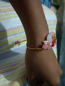 Pink &amp; Pearl Bracelet