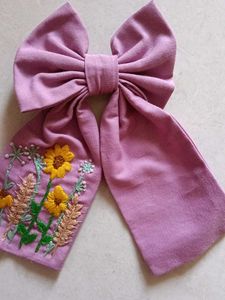 Fabric Hair Bow And Making Material