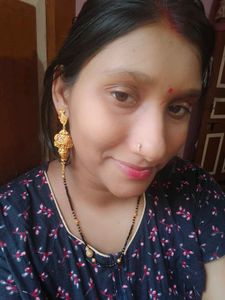 Golden Jhumka Earrings With 5 Yrs Warranty Card