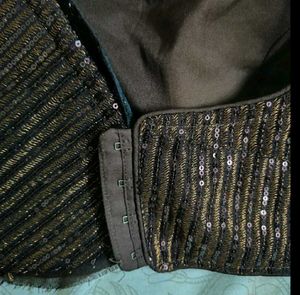 Partywear Sequence padded blouse