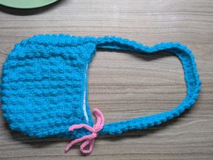 Handmade Blue Crochet Bag