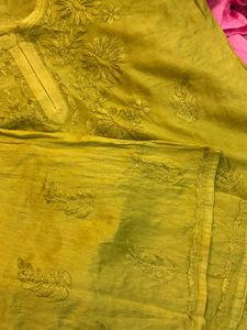 2 pcs Chikankari Kurta &amp; pallazo set new