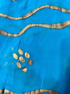 Blue &amp; Gold Dupatta