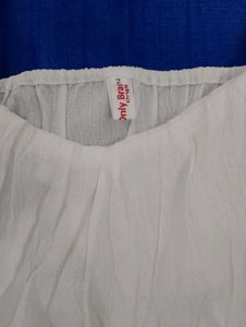 A White Crop Top