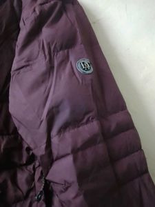 Burgundy Puffer Jacket
