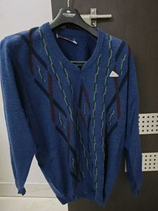 Blue Patterned Sweater