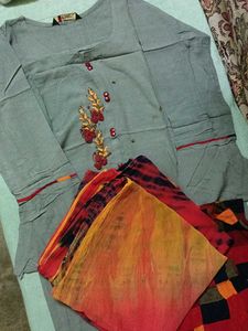 Elegant Embroidered Kurta Set