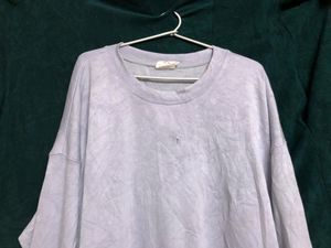 Sage Collective Large Purple Scuba Cozy T Shirt