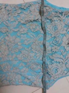 Cyan Lace Dress
