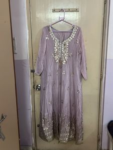 Elegant And Beautiful Lavender Anarkali