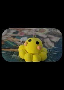 Yellow Octopus Charm
