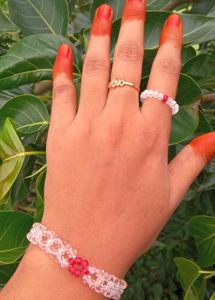 Korean Beads Bracelets And Ring ❤️‍🩹😌