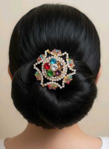 Detachable Hair brooch pin &amp; maangtika Never Used