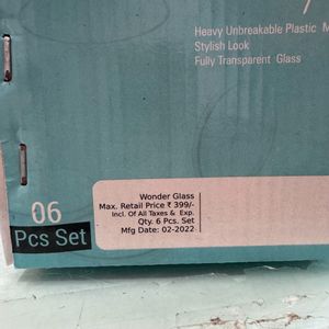 Plastic Glass Set (6 Pcs)