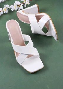 White Criss-Cross Flats