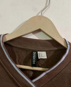 Brown Cropped National Athletics Sweatshirt